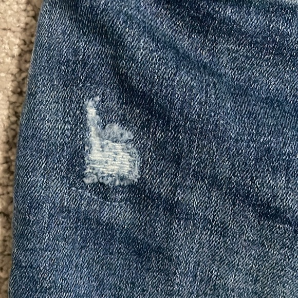 Chicos Jenning Ankle jeans with snaps on the bottom and designer “worn” places - Picture 5 of 11